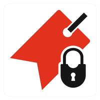 Tag Security and label icon concept vector