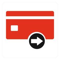 Send Card and send icon concept vector