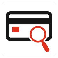 Search Card and send icon concept vector