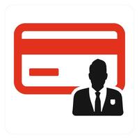 Card Owner and owner icon concept vector
