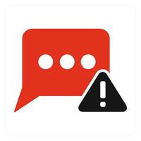 Message Error and notification icon concept vector