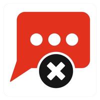 Delete Message and remove icon concept vector