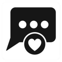 Favorite Message and message icon concept vector