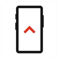 Swipe up and swipe icon concept vector