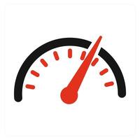Speedometer and dashboard icon concept vector