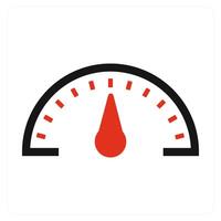 Speed and speedometer icon concept vector