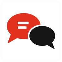 Chat Bubbles and message icon concept vector