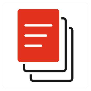 Duplicate Copy and duplicate icon concept vector