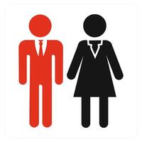 Male Female and human icon concept vector