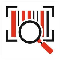 Search Bar Code icon concept vector