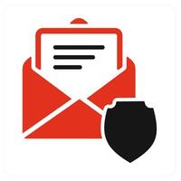 Message Security and safety icon concept vector