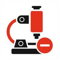 Remove Microscope and microscope icon concept vector