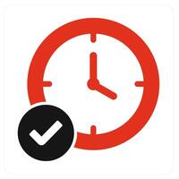 Time Location and location icon concept vector