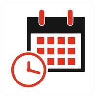 Schedule and appointment icon concept vector