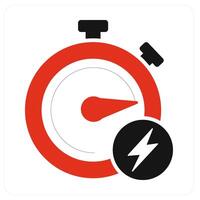 Fast Time and time icon concept vector