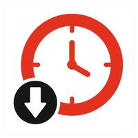 Up Time and time icon concept vector