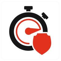 Time Security and time icon concept vector