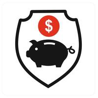 Savings Security and security icon concept vector