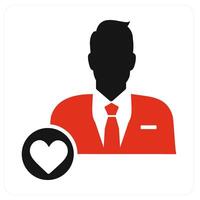 Favorite User and user icon concept vector