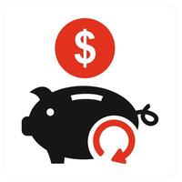 Update Bank and refresh icon concept vector