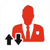 Synchronization Profile and user icon concept vector