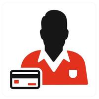 Card Owner and owner icon concept vector