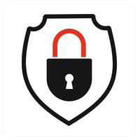 Location Security and protection icon concept vector