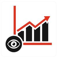 Graph Settings and graph icon concept vector