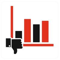 Like Graph and graph icon concept vector