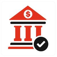 Remove Bank and bank icon concept vector