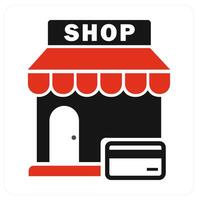 Email Shopping and email icon concept vector
