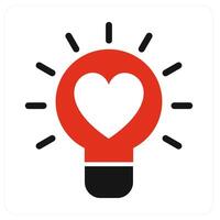 Approve Idea and idea icon concept vector