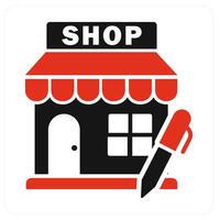 Calling Store and call icon concept vector
