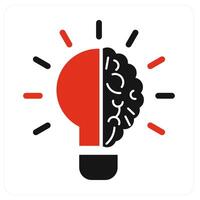Generate Idea and idea icon concept vector