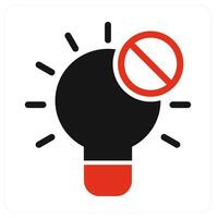 Idea Security and idea icon concept vector