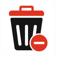 Recycle Bin and trash icon concept vector