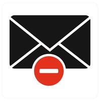 Wrong Message and message icon concept vector