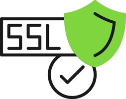 SSL Certificate Icon Design vector