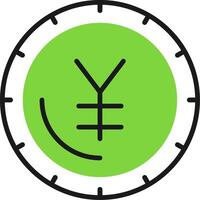 Yen sign Icon Design Symbol vector