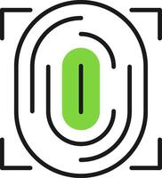 Biometric authentication Icon Design Symbol vector