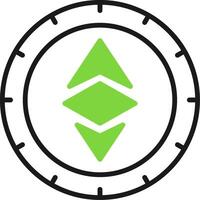 Ethereum Icon Design Symbol vector