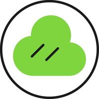Cloud Circle Icon Design vector