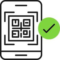 QR code payment Icon Design Symbol vector