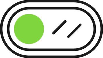 Toggle Button Icon Design vector