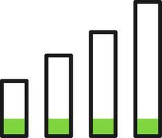 Signal strength Icon Design vector