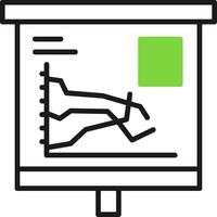 Multiple Line Graph Icon Design Symbol vector
