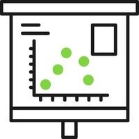 Scatter Graph Icon Design Symbol vector