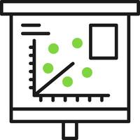 Scatter Plot Icon Design Symbol vector