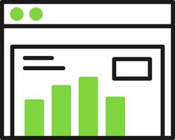 Website Statistics Icon Design Symbol vector