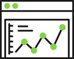 Website Falling Statistics Icon Design Symbol vector